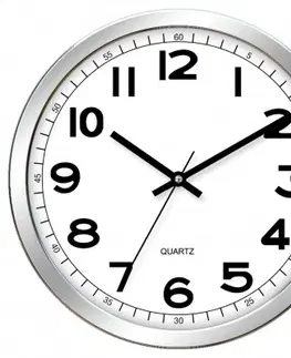 Hodiny Nástenné hodiny MPM, 2980.7000 - strieborná/biela, 31cm