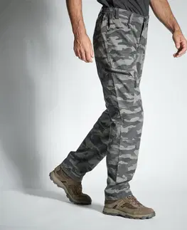 mikiny Ľahké maskáčové nohavice 100 Halftone sivé