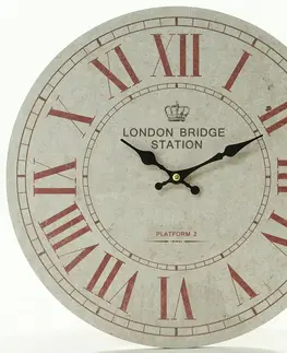 Hodiny Nástenné hodiny, Flor0047, London Bridge Station, 34cm