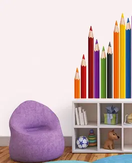 Nálepky pre deti Dekoračné nálepky na stenu ceruzky