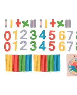 Drevené hračky RAPPA - Hra matematika náučná 67 ks