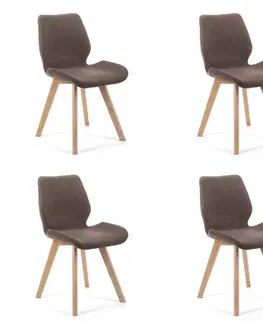 Jedálenské stoličky Moderné kreslo MIRKA, hnedá