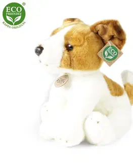 Plyšové hračky RAPPA - Plyšový pes jack russell teriér sediaci 30 cm ECO-FRIENDLY