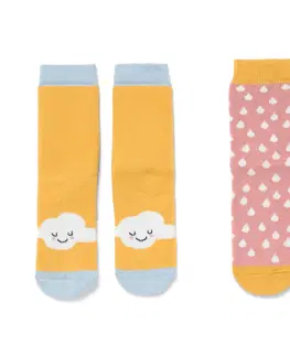 Socks Detské protišmykové ponožky, 2 páry, ružové