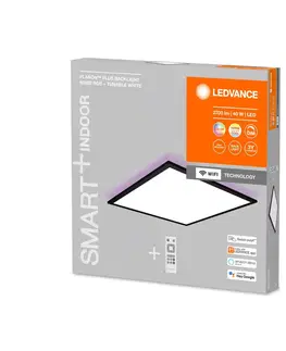 SmartHome stropné svietidlá LEDVANCE SMART+ LEDVANCE SMART+ WiFi Planon Plus 60x60cm čierna