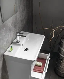 Kúpeľňa Bruckner - NEON skrinka s keramickým umývadlom 60x41,5 cm, biela 501.113.0
