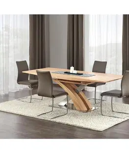 Jedálenské stoly HALMAR Sandor rozkladací jedálenský stôl dub zlatý