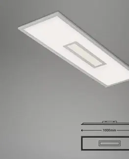 Stropné svietidlá Briloner Stropné LED svetlo Centro S CCT RGB Tuya 100x25 cm