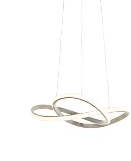 Zavesne lampy Dizajnové závesné svietidlo oceľové vrátane LED 3-stupňového stmievania - Ruta
