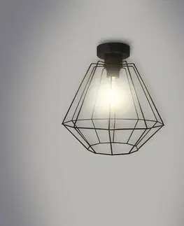 Moderné lampy do obývačky Lampa Diamond Black 4314 LW1