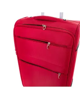 Batohy Pretty UP Cestovný textilný kufor TEX15 M, červená