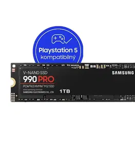 Príslušenstvo k herným konzolám Samsung SSD 990 PRO, 1TB, NVMe M.2, použitý, záruka 12 mesiacov MZ-V9P1T0BW