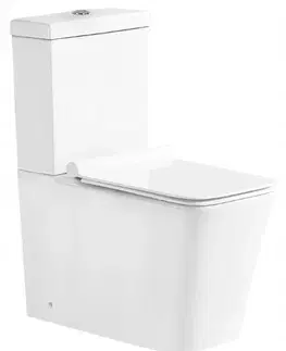 Kúpeľňa MEXEN - Cube WC kombi vrátane sedátka soft-close, biele 31014000
