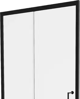 Sprchovacie kúty MEXEN - Apia posuvné sprchové dvere 150, transparent, čierne 845-150-000-70-00