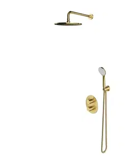 Kúpeľňa OMNIRES - Y termostatický sprchový systém pre podomietkovú inštaláciu, kartáčovaná mosadz SYSYT05BSB