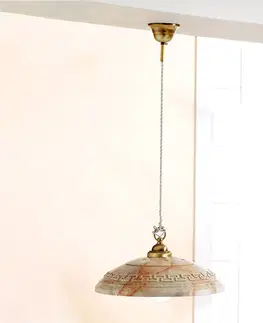 Závesné svietidlá Ceramiche Závesná lampa GRECA MARMO