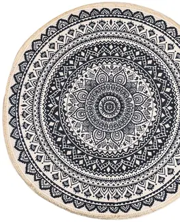 Koberce a koberčeky Dakls Kusový koberec Mandala béžová, 82 cm