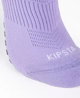 ponožky Futbalové podkolienky Viralto II protišmykové fialové