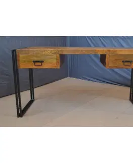 Písacie a pracovné stoly Písací stôl Retro 160x76x70 indický masív mango
