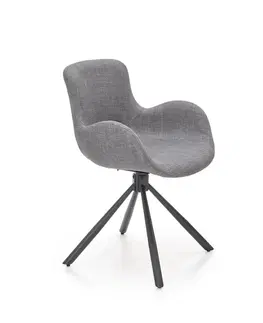Jedálenské stoličky HALMAR K475 jedálenská stolička sivá / čierna