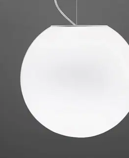 Závesné svietidlá Fabbian Fabbian Lumi Sfera sklenená závesná lampa, Ø 40 cm