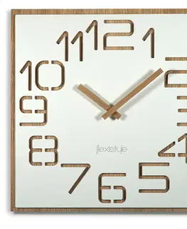 Hodiny Nástenné hodiny Digits z120-2matd-dx, 60 cm biela