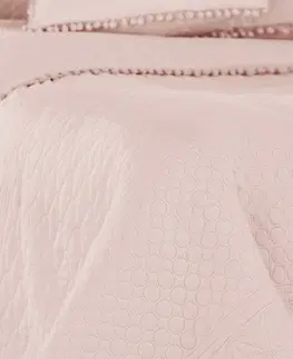 Prikrývky na spanie DecoKing Prehoz na posteľ Meadore púdrová, 170 x 210 cm