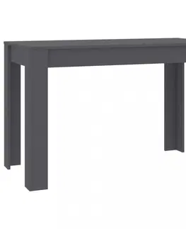 Jedálenské stoly Jedálenský stôl 120x60 cm Dekorhome Sivá