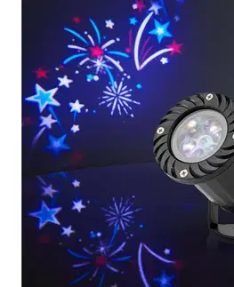 Vianočné dekorácie   CLPR2 - LED Vonkajší projektor slávnostný 5W/230V IP44 