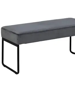 Plastové stoličky Lavica dark grey