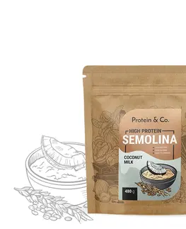 Zdravé potraviny Protein & Co. proteínová krupicová kaša 480 g Zvoľ príchuť: Coconut milk