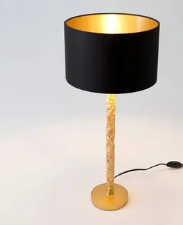 Stolové lampy Holländer Stolná lampa Cancelliere Rotonda čierna/zlatá 57