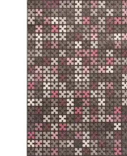 Koberce Koberec Modern Puzzle Charisma Rose-Frost Grey 135x190cm