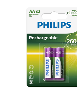 Predlžovacie káble Philips Philips R6B2A260/10 - 2 ks Nabíjacie batérie AA MULTILIFE NiMH/1,2V/2600 mAh 