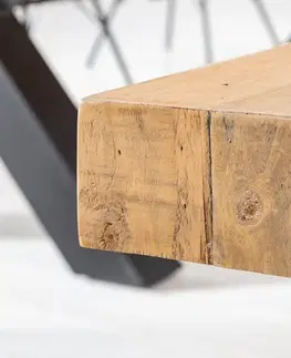 Stoličky Jedálenská lavica THETIS Dekorhome Prírodné drevo