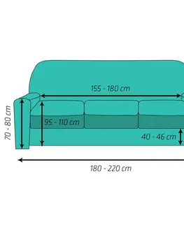 Prehozy 4home Multielastický poťah na sedaciu súpravu Comfort terracotta, 180 - 220 cm
