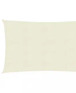 Stínící textilie Tieniaca plachta obdĺžniková HDPE 2,5 x 4 m Dekorhome Krémová