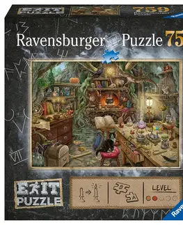 Hračky puzzle RAVENSBURGER - Exit Puzzle: Čarodejnícka kuchyne 759 dielikov