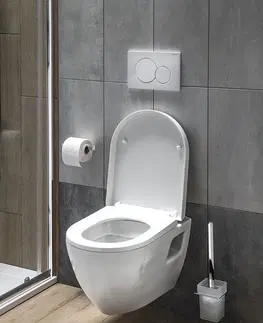Záchody AQUALINE - NERA závesná WC misa, 35,5x50cm, biela NS952