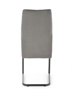 Jedálenské stoličky HALMAR K444 jedálenská stolička sivá / čierna