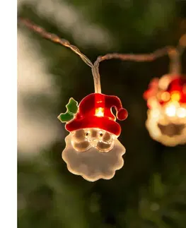 Vianočné dekorácie  LED Vianočná reťaz 10xLED/2xAA 1,2m teplá biela 