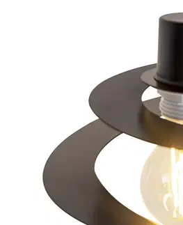 Zavesne lampy Dizajnové závesné svietidlo so špirálovým tienidlom 20 cm - Scroll