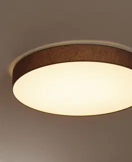 Stropné svietidlá Hufnagel LED stropná lampa Luno s chintzovým tienidlom