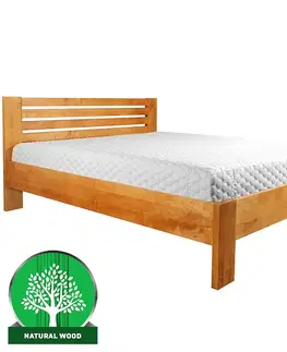 Drevené postele Posteľ drevené Bergen 140x200 Jelša