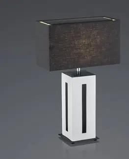 Stolové lampy BANKAMP BANKAMP Karlo stolná lampa biela/čierna výška 56cm