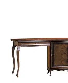 Písacie a pracovné stoly TARANKO Wersal W rustikálny písací stôl wenge