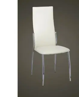 Jedálenské stoličky a kreslá Jedálenská stolička 2 ks umelá koža Dekorhome Sivá