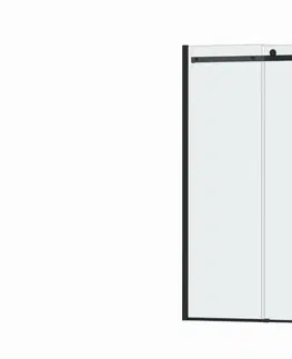 Sprchovacie kúty HOPA - Sprchové dvere Belvere BLACK - Farba rámu zásteny - Hliník čierny, Rozmer A - 100, Smer zatváranie - Univerzálny Ľavé / Pravé, Výplň - Číre bezpečnostné sklo - 8 mm BCBELV10BC