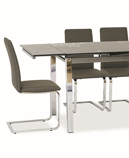 Jedálenské stoly Rozkladací jedálenský stôl GD017 Signal Biela