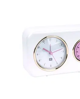 Hodiny Kuchynské hodiny s časovačom Present Time Nostalgia, PT2970WH, 17cm